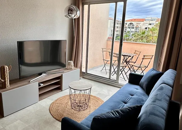 Evasion Setoise - Appartement Avec Balcon Vue Marina, Climatise, Parking - Situe A 200M De La Plage